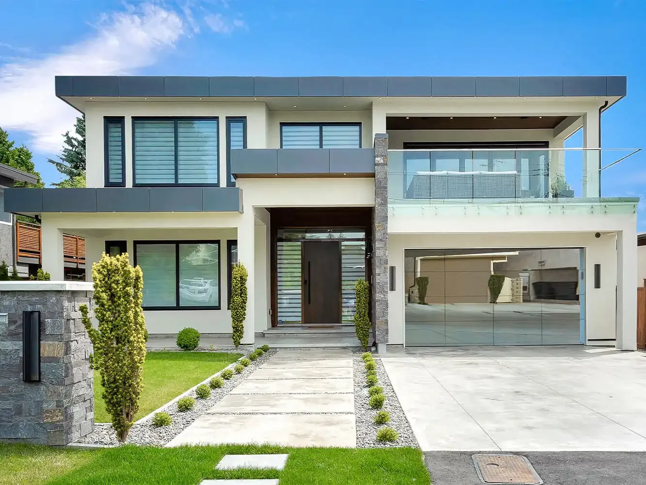 residential glass garage doors, WANJIA Hiseng